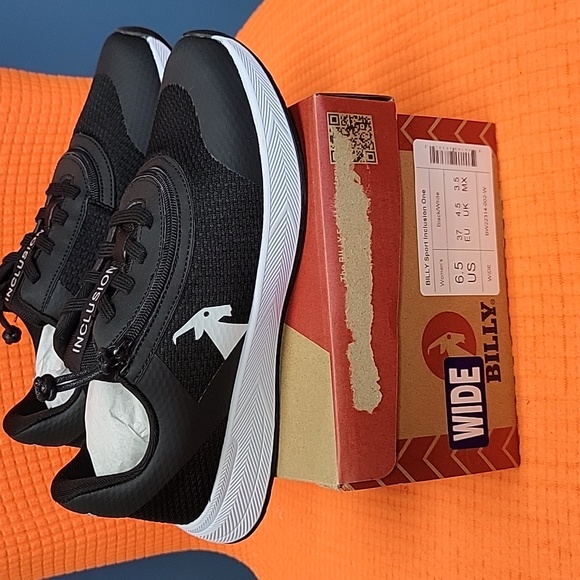 Black white Billy Sport Inclusion One womens sneakers shoe WIDE 6 7 9 10 - Picture 5 of 6